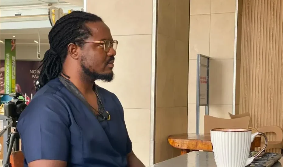 Cornelius with community members